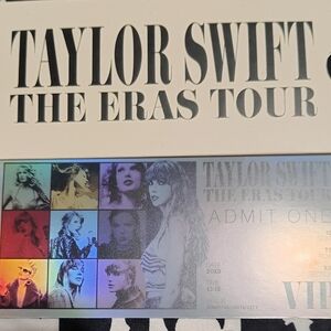 Taylor Swift The Eras Tour Ticket with Multicolor Design